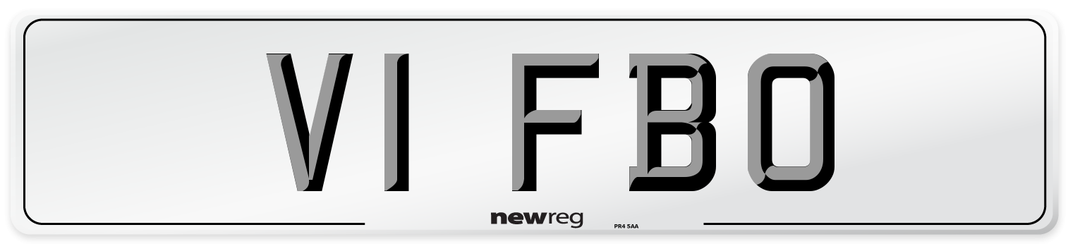 V1 FBO Number Plate from New Reg